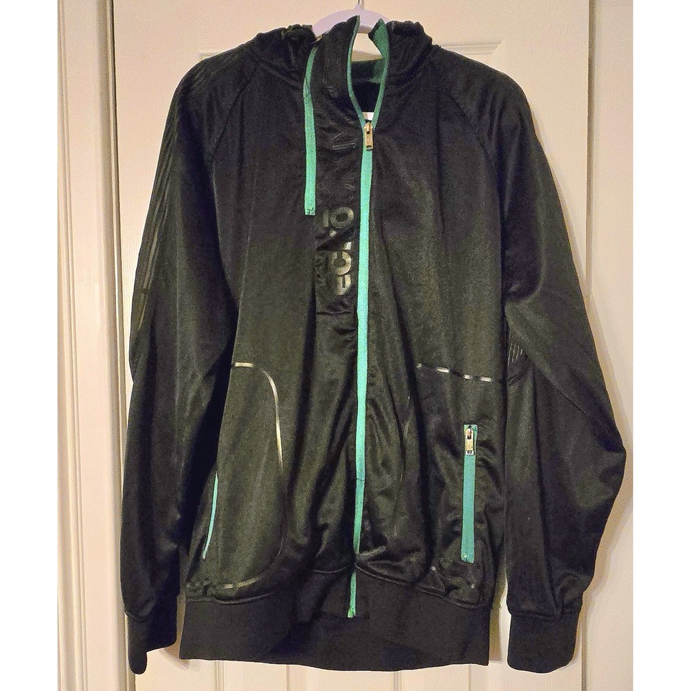 Y2K Ecko Unlimited Track Jacket Green And Black Size Large